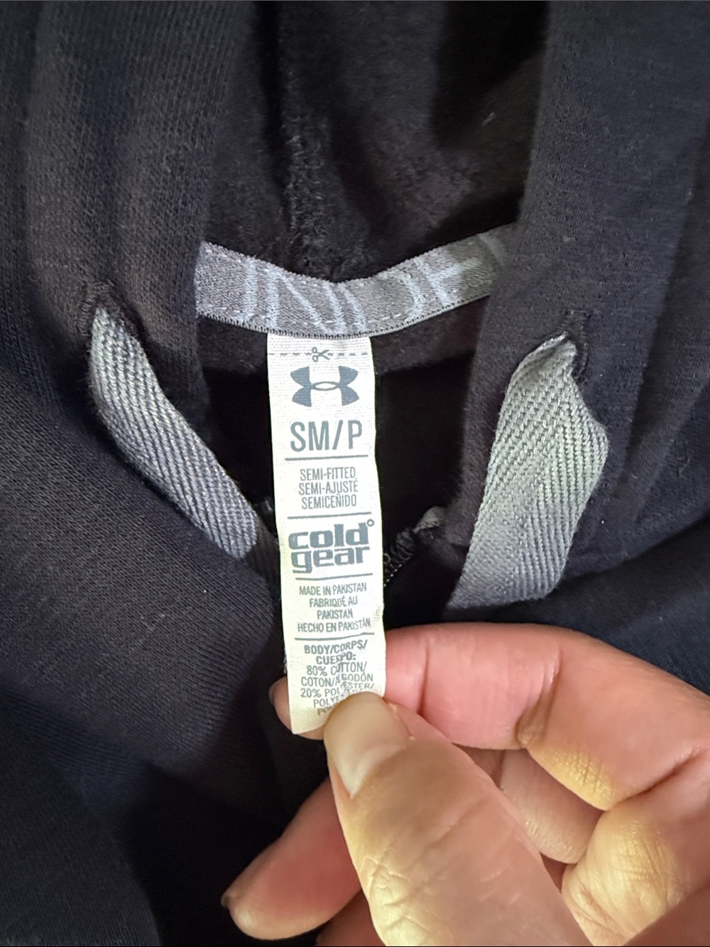 Under Armour Black Hooded Half-Zip Pullover - Picture 4 of 4